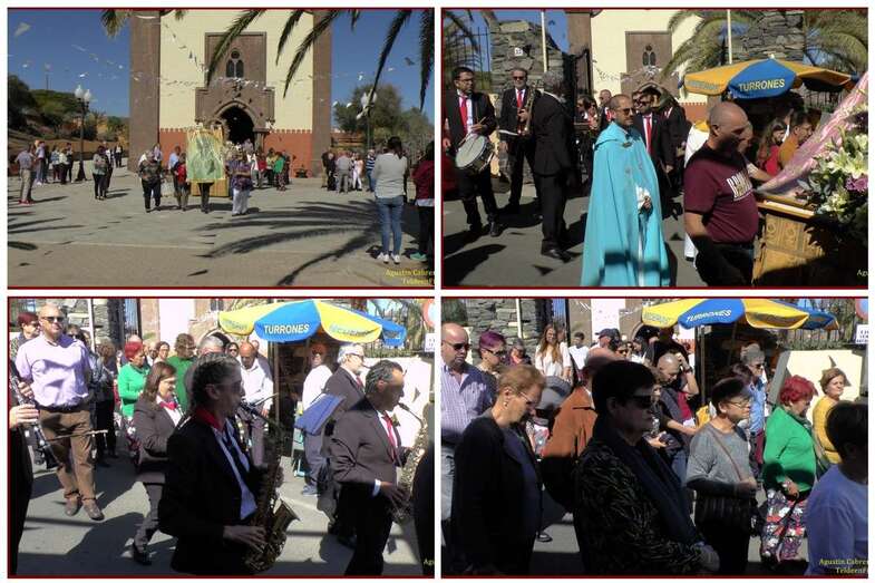Momentos de la procesión de este domingo (Foto TF)